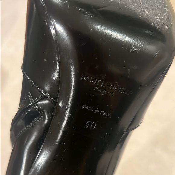 Saint Laurent “Auteuil” Black Knee-High Boots - Picture 8 of 8